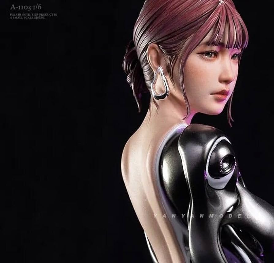 Amazon.co.jp: 女性フィギュア ガレージキット 機械少女 1/6